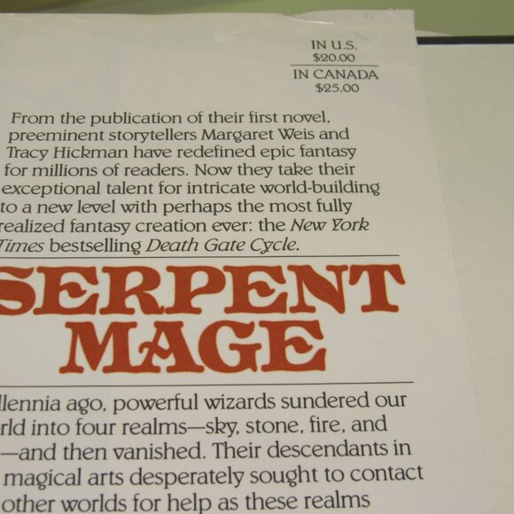 “Serpent Mage” Vol. 4 • Death Gate Cycle Hardcover w/ DJ • Oceanic Fantasy - Picture 5 of 8